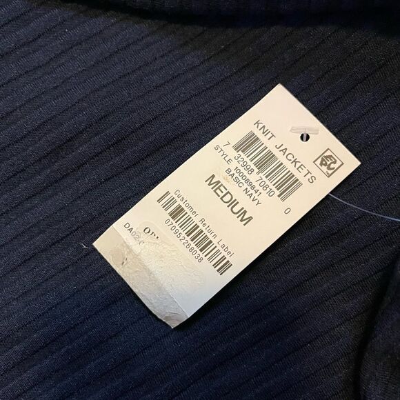 NWT  Navy INC INTERNATIONAL CONCEPTS
Men's Quilted  Knit Jacket, size M - Picture 11 of 11